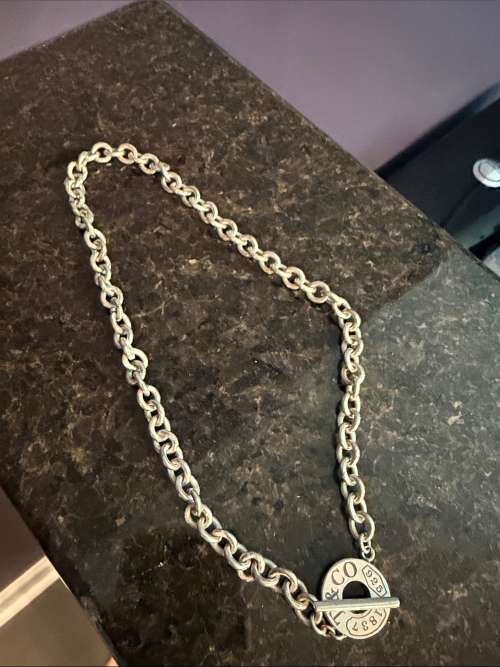 Tiffany & Co. Sterling Silver Toggle Chain Necklace - Silver